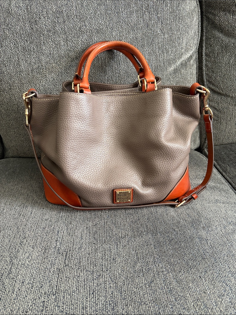 Dooney & Bourke Elephant Brenna  Leather Satchel